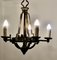 Medieval Style Iron Chandelier, 1920s 8