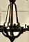 Medieval Style Iron Chandelier, 1920s 3
