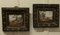 French Painted Porcelain Plaques by P W, 1800s, Set of 2, Image 1