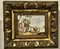 French Painted Porcelain Plaques by P W, 1800s, Set of 2 7