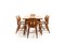 Tavolo da pranzo e sedie di Ejvind A. Johansson & Poul Volther per FDB Møbler, anni '60, set di 7, Immagine 2
