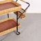 Serving Trolley in Rattan & Steel 4