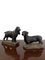 Vintage Painted Plaster Dog Sculptures by Frederick Thomas Daws, Set of 2, Image 1