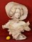 Galileo Pochini, Büste eines jungen Mädchens mit Hut, 19. Jh., Marmor und Alabaster 2