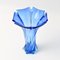 Blaue Mid-Century Sommerso Glasvase von Made Murano Glass, 1960er 12