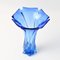 Blaue Mid-Century Sommerso Glasvase von Made Murano Glass, 1960er 13