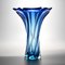 Blaue Mid-Century Sommerso Glasvase von Made Murano Glass, 1960er 3