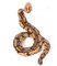 Large Mid-Century Modern Ceramic Rattle Snake by Ronzan Italy, 1950s 1