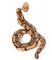 Large Mid-Century Modern Ceramic Rattle Snake by Ronzan Italy, 1950s, Image 1