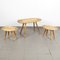 Stools and Table from Jizba, 1960s, Set of 3 1