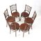 Art Nouveau Bentwood Bistro Chairs from Fischel, 1900s, Set of 6 3