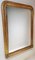Large French Louis Philippe Style Wall Mirror with Gold Leaf Frame, 1850, Image 1