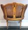 Großer Französischer Stuhl im Louis XVI Stil aus Wiener Stroh, 1950 6