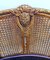 Large French Louis XVI Style Chair in Vienna Straw, 1950, Image 11