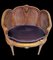 Großer Französischer Stuhl im Louis XVI Stil aus Wiener Stroh, 1950 3