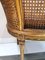 Großer Französischer Stuhl im Louis XVI Stil aus Wiener Stroh, 1950 19