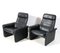 Buffalo Neck Leather DS-50 Lounge Chairs and Ottoman from de Sede, 1970s, Set of 3 5