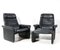 Buffalo Neck Leather DS-50 Lounge Chairs and Ottoman from de Sede, 1970s, Set of 3, Image 6