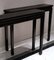 Chinese Lacquered Glossy Black Console Tables, 1960, Set of 2 7