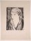 Luc-Albert Moreau, Portrait of Woman, Lithograph, Early 20th Century 1