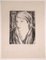 Luc-Albert Moreau, Portrait of Woman, Lithograph, Early 20th Century, Image 1