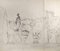 Reynold Arnould, Landscape, Pencil Drawing, Mid-20th Century, Image 1
