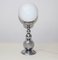 French Table Lamp with White Spherical Diffuser, 1950s 1