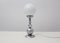 French Table Lamp with White Spherical Diffuser, 1950s 3