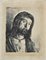 Marcel Muelu, Ritratto di Cristo, Acquaforte, anni '70, Immagine 1