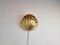 Vintage Regency Brass Shell Wall Lamp, Italy, 1980s, Image 10