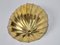 Vintage Regency Brass Shell Wall Lamp, Italy, 1980s, Image 1