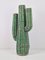 Vintage Bohemian Rattan Cactus Plant Sculpture, 1980s 4