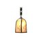 Art Deco Amsterdamse School Brass Pendant Lamp, 1920s 2