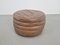 Vintage Ibiza Pouf aus Braunem Leder, 1970er 5