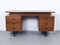 Teak Desk with 6 Drawers, 1960s, Image 1