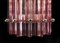Mid-Century Italian Pink Murano Glass Wall Sconces, 1990s, Set of 4 9