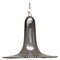 Lámpara colgante de trompeta de cristal de Murano atribuida a Lino Tagliapietra para Venini, años 70, Imagen 1