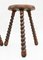 Basque Folk Art Tripod Stools, France, 1950s, Set of 2 8