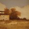 Artista italiano, paisaje, años 60, óleo sobre masonita, enmarcado, Imagen 3