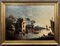 Artiste de l'école hollandaise, paysage de lac, années 1800, huile sur toile, encadrée 1