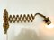 Vintage Scherenwandlampe aus Bronze, 1930 11