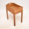Vintage Limed Oak Side Table with Tray Top, 1920 3