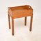 Vintage Limed Oak Side Table with Tray Top, 1920 1