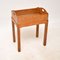 Vintage Limed Oak Side Table with Tray Top, 1920, Image 1