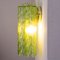 Italienische Wandlampe mit grünem Muranoglas, 1990er 4