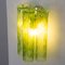 Italienische Wandlampe mit grünem Muranoglas, 1990er 8