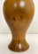 Mid-Century Vase aus gedrechseltem Teak, 1960er 7