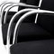 MR50 Brno Tubular Chrome and Black Fabric Dining Chairs by Ludwig Mies Van Der Rohe for Knoll Inc. / Knoll International, 1990s, Set of 4 4