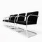 MR50 Brno Tubular Chrome and Black Fabric Dining Chairs by Ludwig Mies Van Der Rohe for Knoll Inc. / Knoll International, 1990s, Set of 4 5