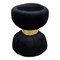 Poufs Clessidra en Velours Noir, 1990s, Set de 2 4